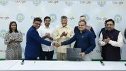 Business News | Chandrababu Naidu Discusses Potential Collaboration with Google; Overviews Recently Signed Projects