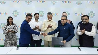 Business News | Chandrababu Naidu Discusses Potential Collaboration with Google; Overviews Recently Signed Projects