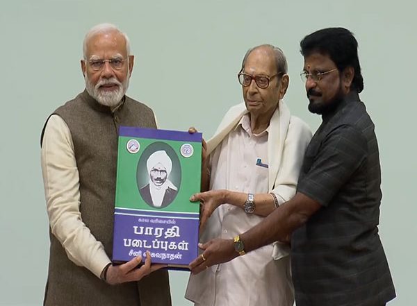 India News | PM Modi Releases Compendium of Tamil Poet Subramnia Bharati's Works on 143rd Birth Anniversary