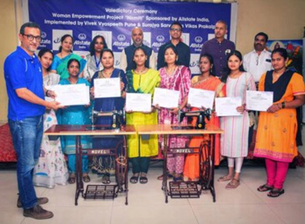 Business News | Allstate India Empowers Women with Valuable Job Skills and Equipment in 2nd Year of Project Nirmiti