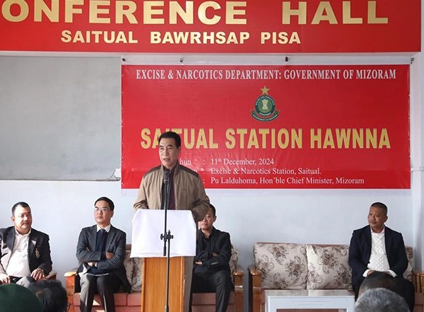 India News | CM Lalduhoma Inaugurated Two New Excise & Narcotics Stations in Mizoram to Strengthen Anti-drug Drive