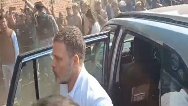 India News | Rahul Gandhi Visits Boolgarhi to Meet Family of 2020 Hathras Crime Victim