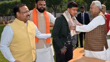 Sports News | Bihar CM Nitish Kumar Honours Young Cricketing Sensation Vaibhav Suryavanshi