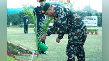 World News | Nepal Army Chief General Sigdel Plants a Tree to Commemorate Indian and Nepal Army Friendship