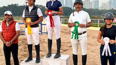 Sports News | Freya Thakkar, Jai Singh Sabharwal Win Gold at Show Jumping Competition