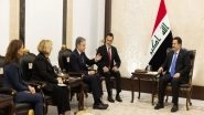 World News | Blinken Meets Iraqi PM in Baghdad to Discuss Syria's Future, Threat of 'Islamic State'