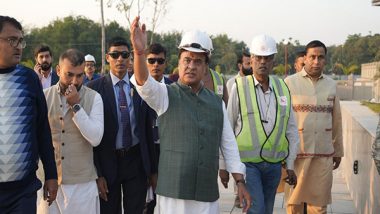 Assam CM Himanta Biswa Sarma Inspects Lachit Maidam Development Project at Hollongapar in Jorhat