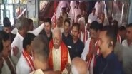 India News | RSS Chief Mohan Bhagwat Visits Kanaka Durga Temple in AP's Vijayawada