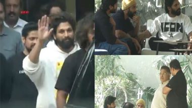 Entertainment News | Vijay Deverakonda, Other Tollywood Celebs Visit Allu Arjun's Residence After His Release from Jail