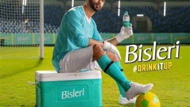 Business News | Bisleri Unviels New #DRINKITUP Sports Campaign Featuring Shahid Kapoor and Football Stars