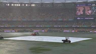Sports News | Rain Washes out Day 1 of Brisbane Test, Threatens Rest of Match