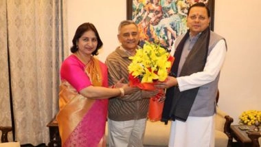 India News | Uttarakhand CM Dhami Meets CDS General Anil Chauhan in Delhi