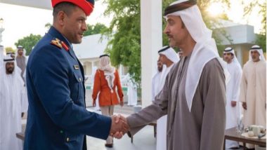 World News | Hazza Bin Zayed Receives Sheikhs, Officials, Citizens at Al Maqam Palace in Al Ain