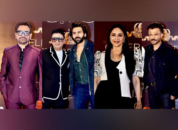 Entertainment News | Madhuri Dixit, Kartik Aaryan, Anil Kapoor Among Others Come Together to Celebrate 45 Years of Anees Bazmee in Bollywood; Check Pics