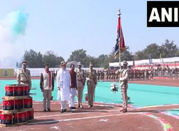 India News | Amit Shah Attends Ceremony to Present President's Colour Award to Chhattisgarh Police