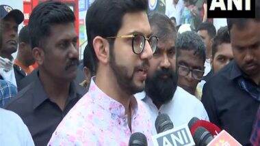 India News | Worli Fire: Aaditya Thackeray Visits Poonam Chambers Where Dousing Efforts Underway