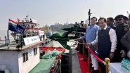 Business News | Sarbananda Sonowal Flags off Ships, Commences Fixed Scheduled Service of Cargo Vessels from Kolkata to Patna, Varanasi, Pandu