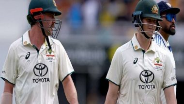 Sports News | Australia Batter Steve Smith Hails Travis Head for 'batting Beautifully' Against India in Brisbane Test