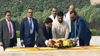 World News | Sri Lankan President Anura Kumara Dissanayake Pays Tribute to Mahatma Gandhi at Rajghat