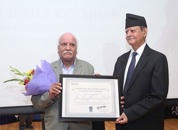 Business News | Inaugural Cheistha Kochhar Good Samaritan Award Given to Suraj Prakash Vaid, the Man of the Golden Hour