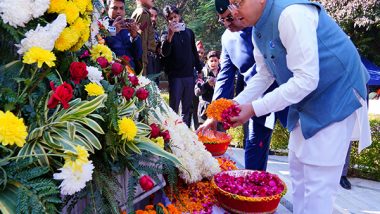 India News | Uttarakhand: CM Dhami Pays Tributes to Bravehearts at Shaheed Smarak in Dehradun on Vijay Diwas