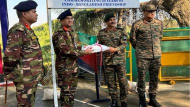 World News | Courtesy Meeting Held Between Military Officials of India and Bangladesh to Celebrate Victory Day