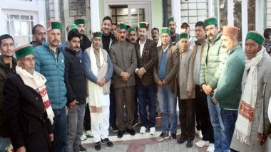 India News | Himachal CM Sukhu Meets Delegation of Gram Panchayat in Rohru