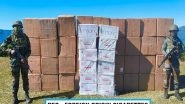 India News | Mizoram: Assam Rifles, Customs Preventive Force Seize Smuggled Cigarettes Worth More Than Rs 1 Crore