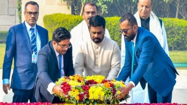 World News | Sri Lankan President Dissanayake Pays Respect to Mahatma Gandhi at Raj Ghat