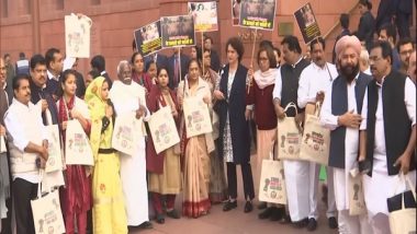 India News | Opposition MPs Protest in Parliament over Atrocities Against Hindus in Bangladesh