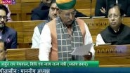 India News | BJP's Arjun Ram Meghwal Moves to Introduce 'One Nation, One Election' Bill in Lok Sabha