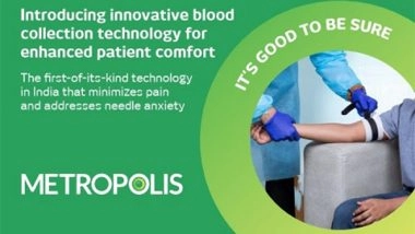 Business News | Metropolis Healthcare Introduces Innovative Blood Collection Technology for Enhanced Patient Comfort