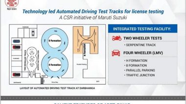 Business News | Maruti Suzuki Inks Pact with Bihar Government to Automate 5 Driving Test Tracks Under CSR