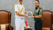 World News | Indian Navy Chief Meets Indonesian Armed Forces Commander to Strengthen Naval Cooperation