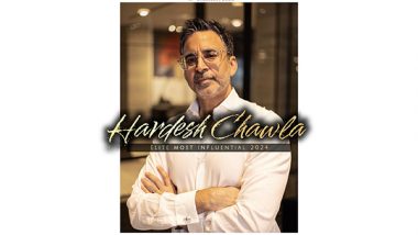 Business News | Hardesh Chawla Honored at ELITE Most Influential Indians 2024