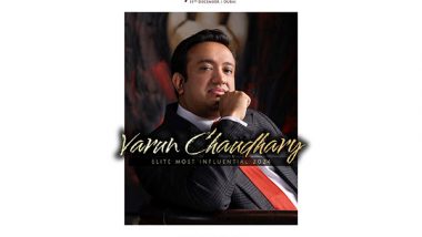 Business News | Varun Chaudhary Honored at ELITE Most Influential 2024