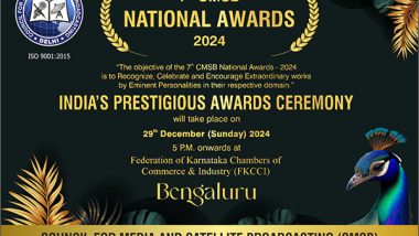 Business News | 7th CMSB National Awards 2024: Celebrating Excellence Across Industries