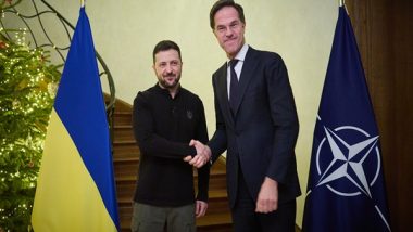 World News |  Zelenskyy, NATO Chief Hold Meeting to Strengthen Air Defence for Ukraine