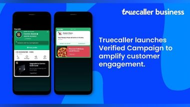 Business News | Truecaller Launches Verified Campaign to Amplify Customer Engagement