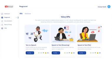 Business News | Reverie Launches RevUp - A Voice API Platform Supporting 12 Indian Languages