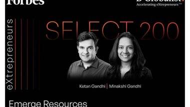 Business News | Emerge Resources Recognized in Forbes India Select 200 - DGEMS 2024