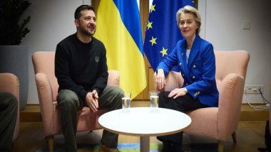 World News | Zelenskyy Discusses Ukraine's EU Accession, Use of Frozen Russian Assets with Ursula Von Der Leyen