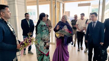 Business News | Nirmala Sitharaman Arrives in Jaisalmer a Day Ahead of GST Council Meeting