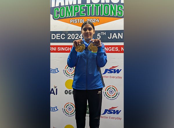 Sports News | 67th Shooting Nationals: Haryana Teenager Suruchi Stars with Triple Gold in Women's Air Pistol