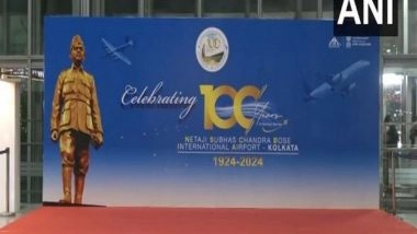 India News | Kolkata's Netaji Subhas Chandra Bose International Airport Decked Up to Mark Its Centenary Today