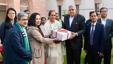 India News | Vice President Jagdeep Dhankhar Celebrates Christmas with Rajya Sabha Secretariat Employees