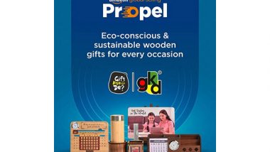 Business News | Eco-Friendly Gifting Revolution: 'Gift Kya De' Among 54 Start-ups Selected for Amazon Propel Season 4 from 900+ D2C Brands Across India