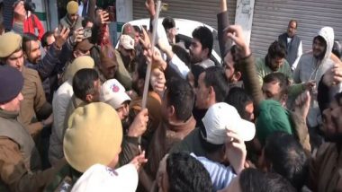 India News | Jammu: Youth Congress Protests over Detention of President Uday Bhanu Chib by Assam Police