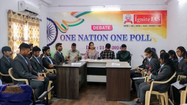 Business News | Ignite IAS Academy Hosts Debate the Pros and Cons of One Nation, One Election