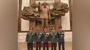 World News | Indian Army Vice Chief Pays Tribute to Former Vietnam President Ho Chi Minh in Hanoi